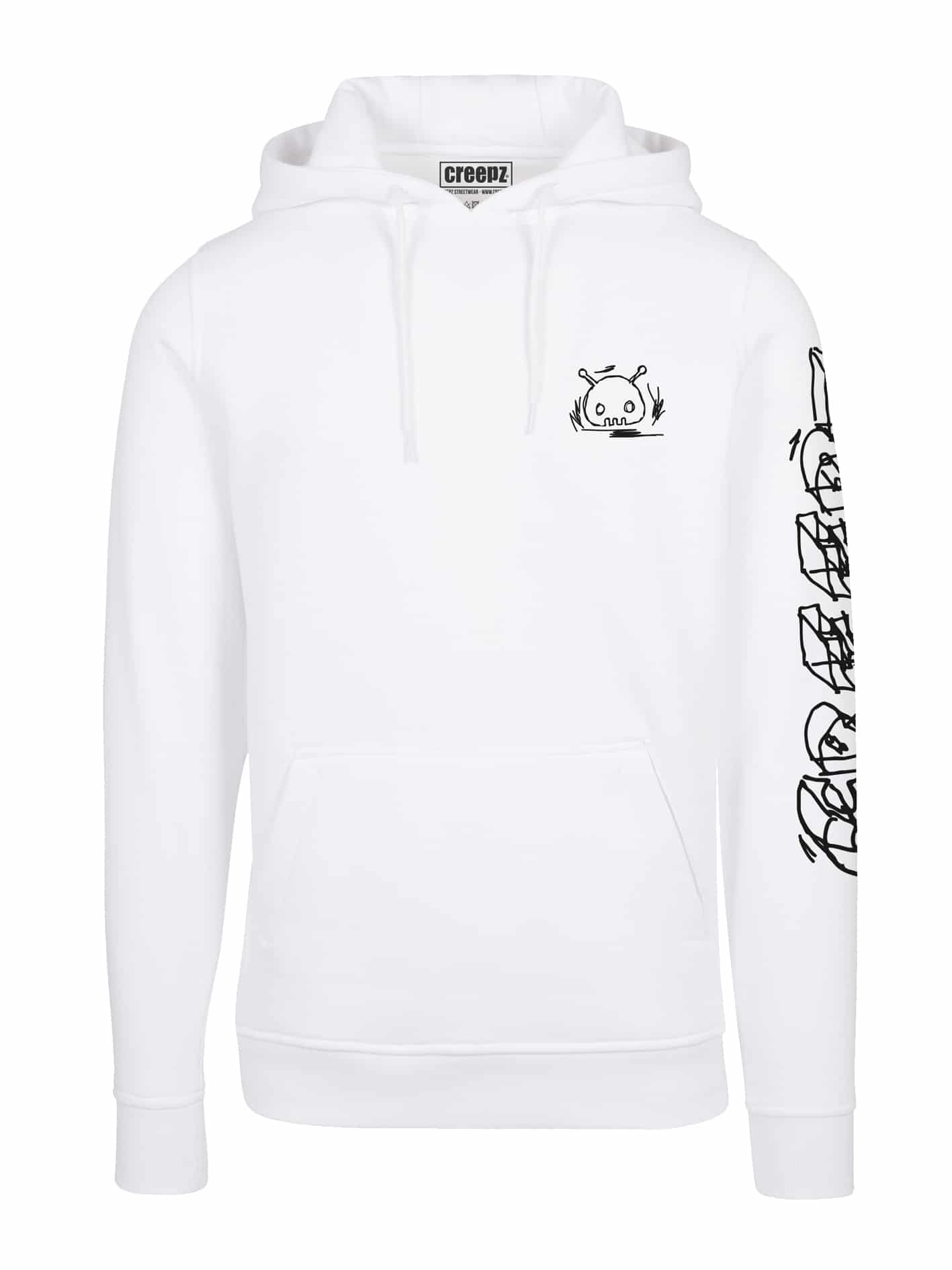 Hoodie Bad Marker White.new Front Web