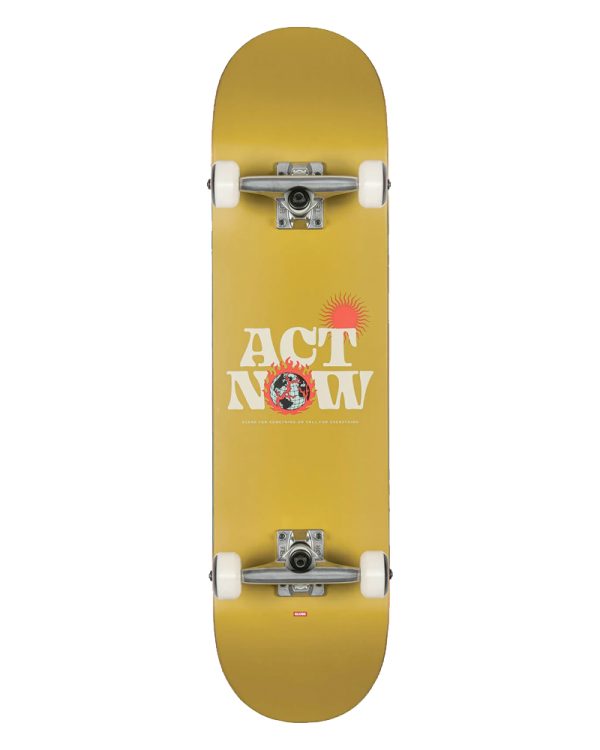 Skateboard Globe Act Now Mustard 8 Inch 01