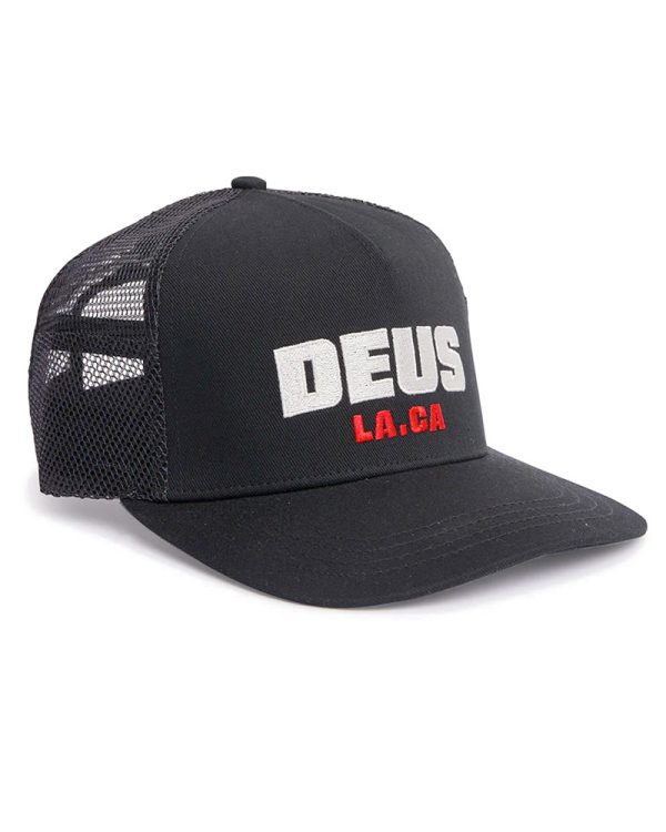 Deus Akin Trucker Hat Black 02