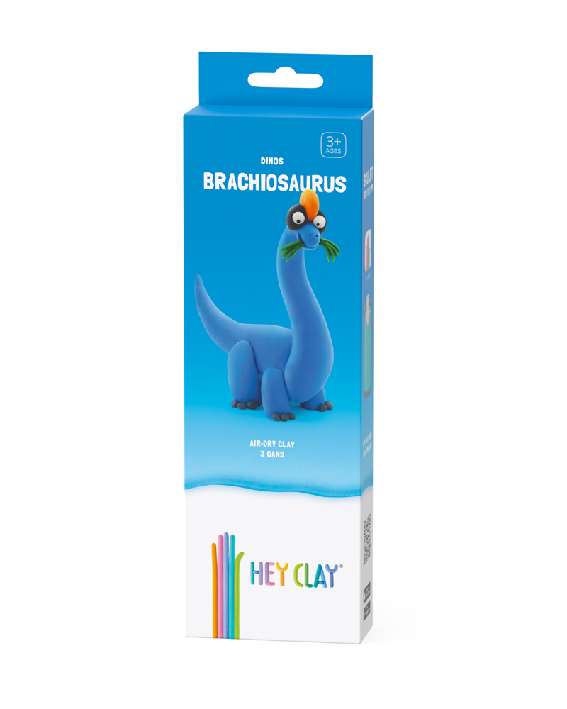 Heyclay Brachiosaurus 3 Cans 01