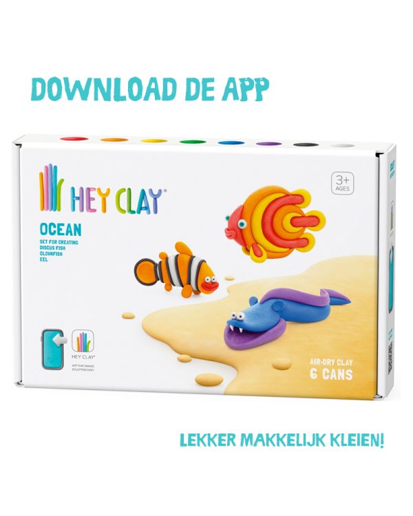 Heyclay – Ocean Clownfish, Discus Fish, Eel – 6 Cans 01