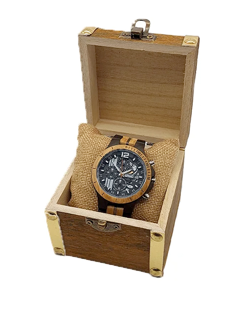 Houten Horloge | 48mm | Premium | Alamo 02