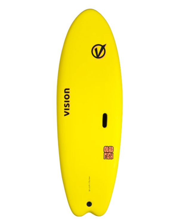 5'6 Quad Fish Yellow:back 01