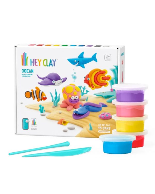 Heyclay 15 Potjes Speelklei Oceaan 01