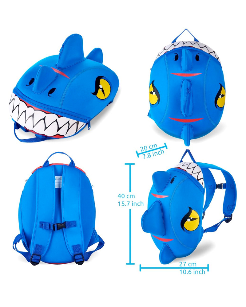 Crazy Safety Dino Children Backpack Blue 02