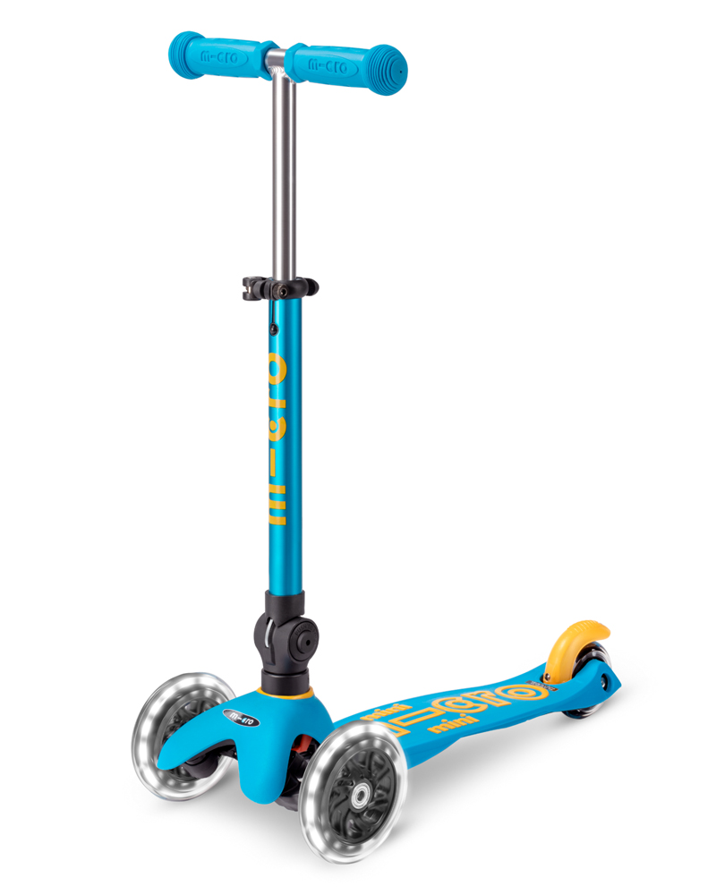 Mini micro step deluxe inklapbaar led oceaanblauw 02