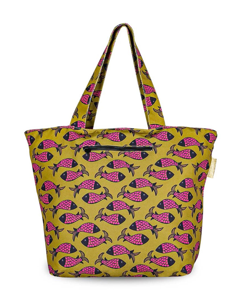 Little legends beach bag fish indian pink 02
